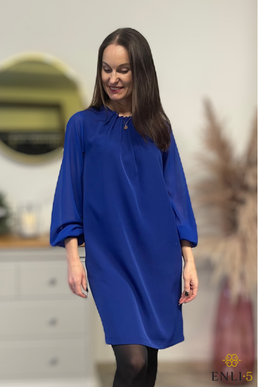 Mėlynos spalvos suknelė BREILĖ -2