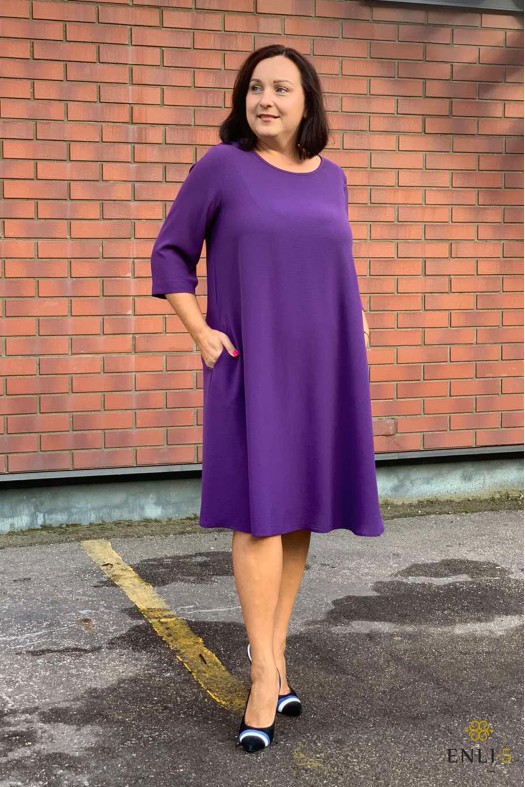 Violetinės spalvos suknelė ROMA-1