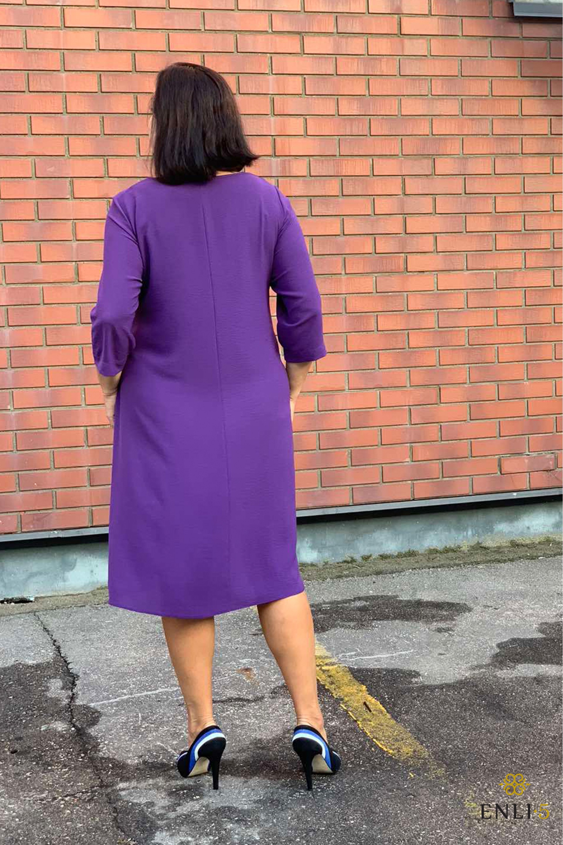 Violetinės spalvos suknelė ROMA-1